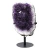 7.7kg Amethyst Druze Cluster on Rotating Stand H05 2 Amethyst Druze Cluster on Rotating Stand H05 | Crystal Factory