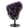 6.8kg Amethyst Druze Cluster on Rotating Stand H06 2 Amethyst Druze Cluster on Rotating Stand H06 | Crystal Factory