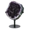 8.2kg Amethyst Druze Cluster on Rotating Stand H08 1 Amethyst Druze Cluster on Rotating Stand H08 | Crystal Factory