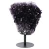 8.2kg Amethyst Druze Cluster on Rotating Stand H09 2 Amethyst Druze Cluster on Rotating Stand H09 | Crystal Factory