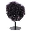 6.8kg Amethyst Druze Cluster on Rotating Stand H10 1 Amethyst Druze Cluster on Rotating Stand H10 | Crystal Factory
