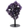 6kg Amethyst Druze Cluster on Rotating Stand H11 2 Amethyst Druze Cluster on Rotating Stand H11 | Crystal Factory