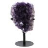 5.2kg Amethyst Druze Cluster on Rotating Stand H12 1 Amethyst Druze Cluster on Rotating Stand H12 | Crystal Factory