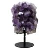 8.4kg Amethyst Druze Cluster on Rotating Stand H13 1 Amethyst Druze Cluster on Rotating Stand H13 | Crystal Factory