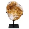 17kg Citrine Cluster on Metal Stand H16 1 Citrine Cluster on Metal Stand H16 | Crystal Factory