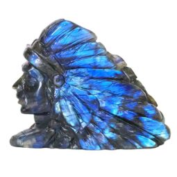 0.37kg Labradorite Warrior Bust Carving B917 6 Labradorite Warrior Bust Carving B917 | Crystal Factory