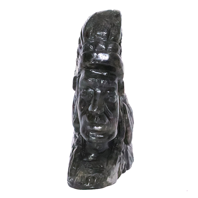 0.37kg Labradorite Warrior Bust Carving B917 5 Labradorite Warrior Bust Carving B917 | Crystal Factory