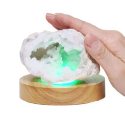 Mini Calcite Cluster With Multicolour LED Large Light Base V77 | Crystal Factory