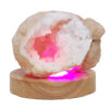 Mini Calcite Cluster With Multicolour LED Large Light Base V78 1 Mini Calcite Cluster With Multicolour LED Large Light Base V78 | Crystal Factory
