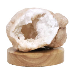 Mini Calcite Cluster With Multicolour LED Large Light Base V78 | Crystal Factory