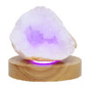 Mini Calcite Cluster With Multicolour LED Large Light Base V80 2 Mini Calcite Cluster With Multicolour LED Large Light Base V80 | Crystal Factory