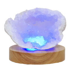 Mini Calcite Cluster With Multicolour LED Large Light Base V81 | Crystal Factory