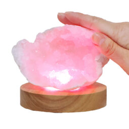 Mini Calcite Cluster With Multicolour LED Large Light Base V81 9 Mini Calcite Cluster With Multicolour LED Large Light Base V81 | Crystal Factory