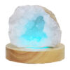 Mini Calcite Cluster With Multicolour LED Large Light Base V83 1 Mini Calcite Cluster With Multicolour LED Large Light Base V83 | Crystal Factory
