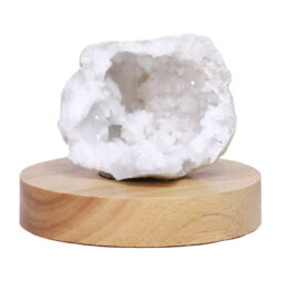 Mini Calcite Cluster With Multicolour LED Large Light Base V84 | Crystal Factory