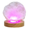 Mini Calcite Cluster With Multicolour LED Large Light Base V85 1 Mini Calcite Cluster With Multicolour LED Large Light Base V85 | Crystal Factory