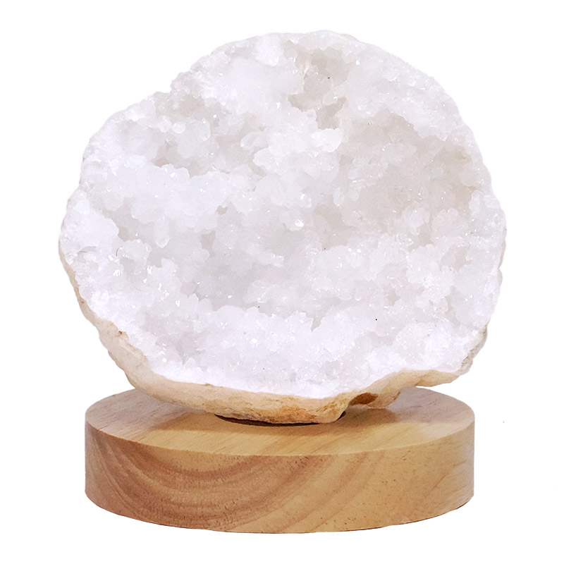 Mini Calcite Cluster With Multicolour LED Large Light Base V85 3 Mini Calcite Cluster With Multicolour LED Large Light Base V85 | Crystal Factory
