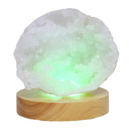 Mini Calcite Cluster With Multicolour LED Large Light Base V86 | Crystal Factory