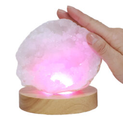 Mini Calcite Cluster With Multicolour LED Large Light Base V86 9 Mini Calcite Cluster With Multicolour LED Large Light Base V86 | Crystal Factory