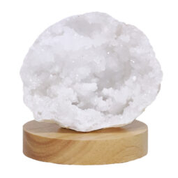 Mini Calcite Cluster With Multicolour LED Large Light Base V86 | Crystal Factory