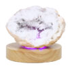 Mini Calcite Cluster With Multicolour LED Large Light Base V87 2 Mini Calcite Cluster With Multicolour LED Large Light Base V87 | Crystal Factory