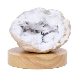 Mini Calcite Cluster With Multicolour LED Large Light Base V87 | Crystal Factory