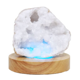 Mini Calcite Cluster With Multicolour LED Large Light Base V88 | Crystal Factory