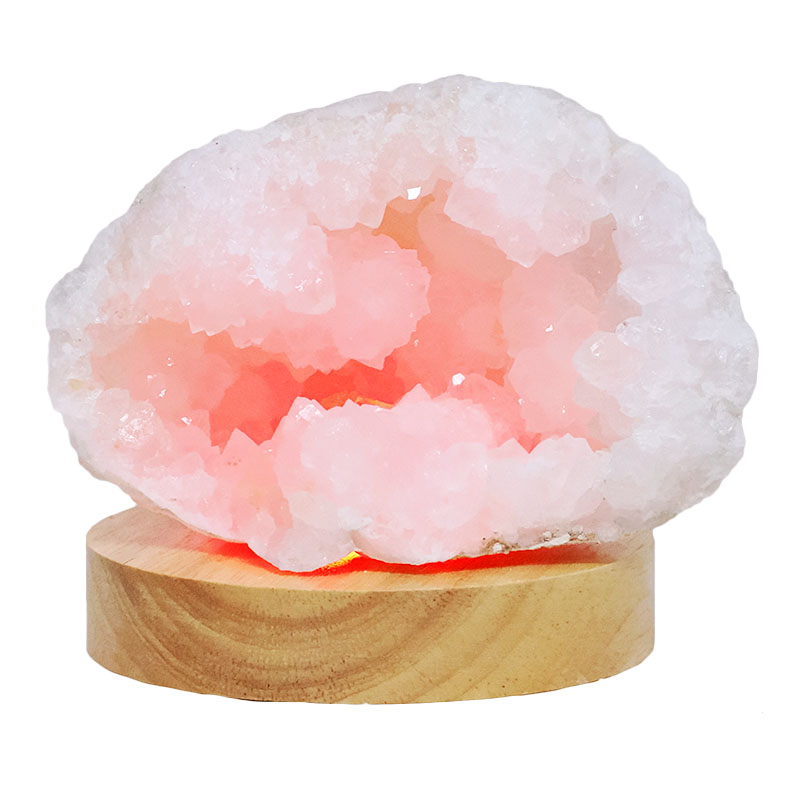 Mini Calcite Cluster With Multicolour LED Large Light Base X446 3 Mini Calcite Cluster With Multicolour LED Large Light Base X446 | Crystal Factory