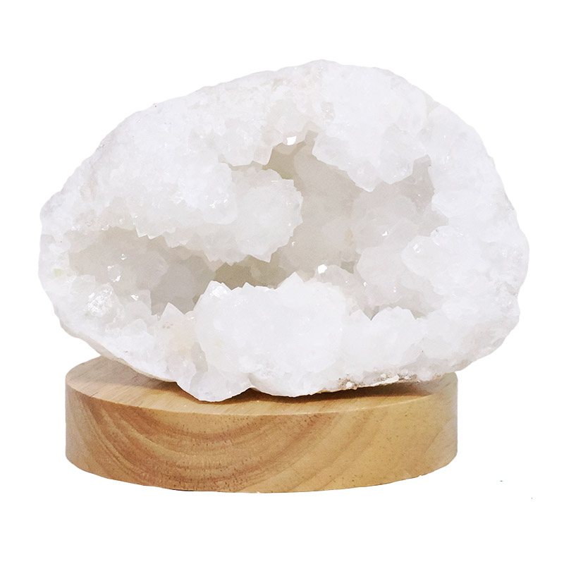 Mini Calcite Cluster With Multicolour LED Large Light Base X446 4 Mini Calcite Cluster With Multicolour LED Large Light Base X446 | Crystal Factory
