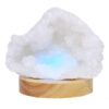 Mini Calcite Cluster With Multicolour LED Large Light Base X447 | Crystal Factory