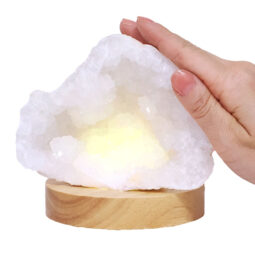Mini Calcite Cluster With Multicolour LED Large Light Base X447 9 Mini Calcite Cluster With Multicolour LED Large Light Base X447 | Crystal Factory