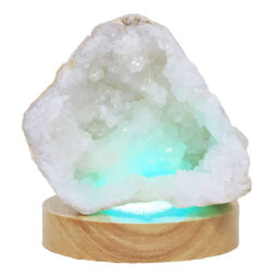 What is Calcite? 9 Mini Calcite Cluster With Multicolour LED Large Light Base X448 | Crystal Factory