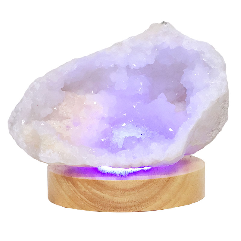 Mini Calcite Cluster With Multicolour LED Large Light Base X449 3 Mini Calcite Cluster With Multicolour LED Large Light Base X449 | Crystal Factory