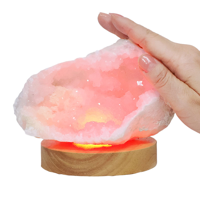 Mini Calcite Cluster With Multicolour LED Large Light Base X449 5 Mini Calcite Cluster With Multicolour LED Large Light Base X449 | Crystal Factory