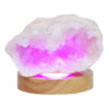 Mini Calcite Cluster With Multicolour LED Large Light Base X450 1 Mini Calcite Cluster With Multicolour LED Large Light Base X450 | Crystal Factory