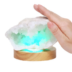Mini Calcite Cluster With Multicolour LED Large Light Base X450 9 Mini Calcite Cluster With Multicolour LED Large Light Base X450 | Crystal Factory