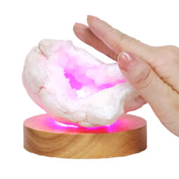 Mini Calcite Cluster With Multicolour LED Large Light Base X451 9 Mini Calcite Cluster With Multicolour LED Large Light Base X451 | Crystal Factory