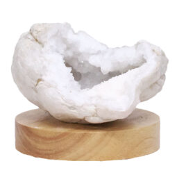 Mini Calcite Cluster With Multicolour LED Large Light Base X451 | Crystal Factory