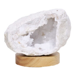 Mini Calcite Cluster With Multicolour LED Large Light Base X452 | Crystal Factory