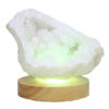 Mini Calcite Cluster With Multicolour LED Large Light Base X454 2 Mini Calcite Cluster With Multicolour LED Large Light Base X454 | Crystal Factory