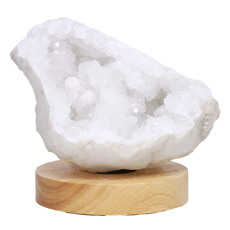 Mini Calcite Cluster With Multicolour LED Large Light Base X454 4 Mini Calcite Cluster With Multicolour LED Large Light Base X454 | Crystal Factory