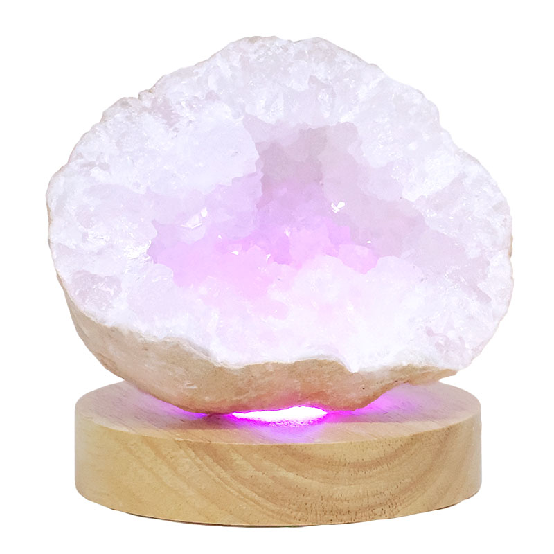 Mini Calcite Cluster With Multicolour LED Large Light Base X455 3 Mini Calcite Cluster With Multicolour LED Large Light Base X455 | Crystal Factory