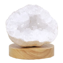 Mini Calcite Cluster With Multicolour LED Large Light Base X455 | Crystal Factory