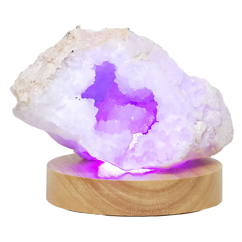 Mini Calcite Cluster With Multicolour LED Large Light Base X457 3 Mini Calcite Cluster With Multicolour LED Large Light Base X457 | Crystal Factory