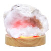 Mini Calcite Cluster With Multicolour LED Large Light Base X458 1 Mini Calcite Cluster With Multicolour LED Large Light Base X458 | Crystal Factory