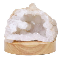 Mini Calcite Cluster With Multicolour LED Large Light Base X459 8 Mini Calcite Cluster With Multicolour LED Large Light Base X459 | Crystal Factory