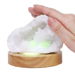 Mini Calcite Cluster With Multicolour LED Large Light Base X460 9 Mini Calcite Cluster With Multicolour LED Large Light Base X460 | Crystal Factory