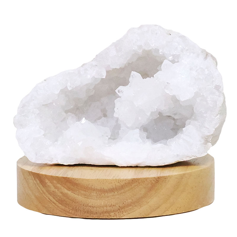 Mini Calcite Cluster With Multicolour LED Large Light Base X460 4 Mini Calcite Cluster With Multicolour LED Large Light Base X460 | Crystal Factory