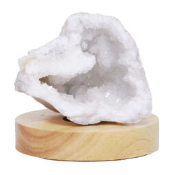 Mini Calcite Cluster With Multicolour LED Large Light Base X462 8 Mini Calcite Cluster With Multicolour LED Large Light Base X462 | Crystal Factory