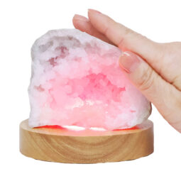 Mini Calcite Cluster With Multicolour LED Large Light Base X463 9 Mini Calcite Cluster With Multicolour LED Large Light Base X463 | Crystal Factory